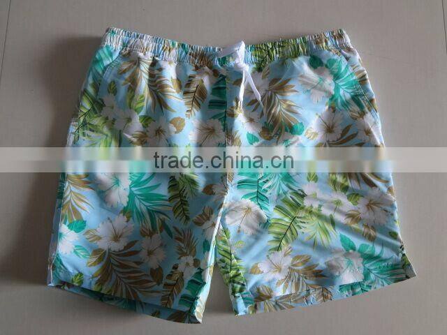 Floral Printing Colorful Hawaiian Shorts