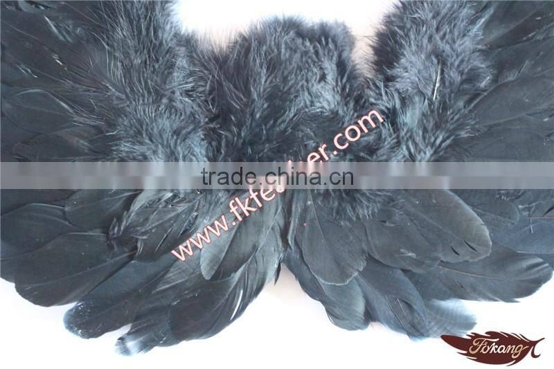 Event Decoration Craft Large Black Angel Wings Goose Feather