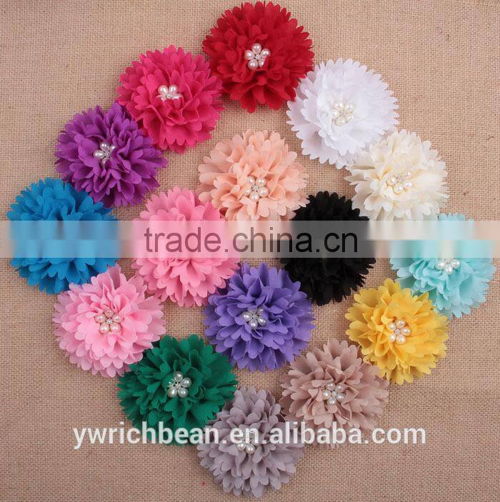 Many colors kids shabby chic hair flower !cute girl large hair flower clips ! CB-3275