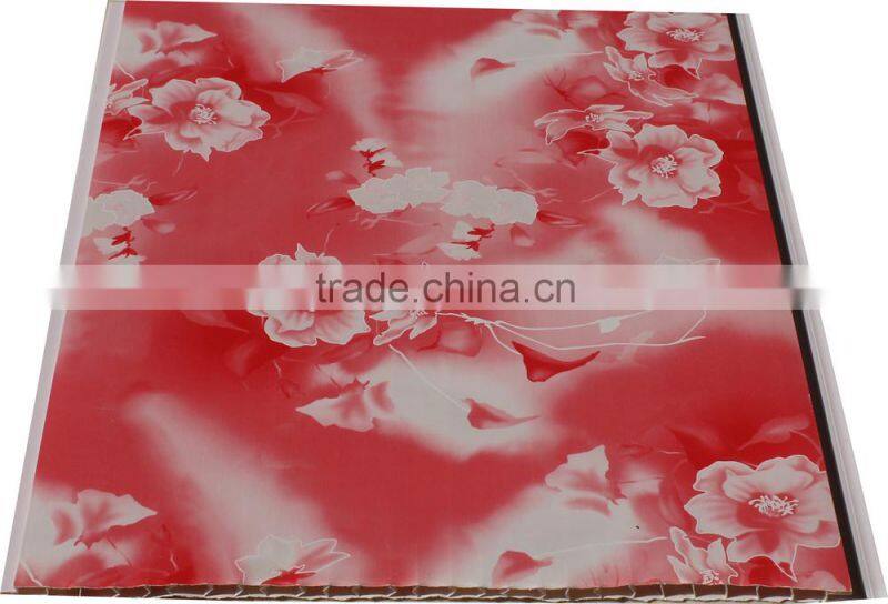 Popular wooden design trasfer printing upvc ceiling panel T040