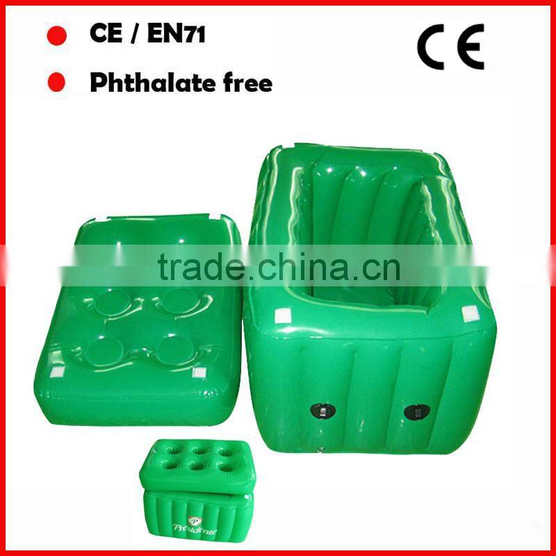 Hot Sale PVC Inflatable beer buckets with custom logo printed for promotion