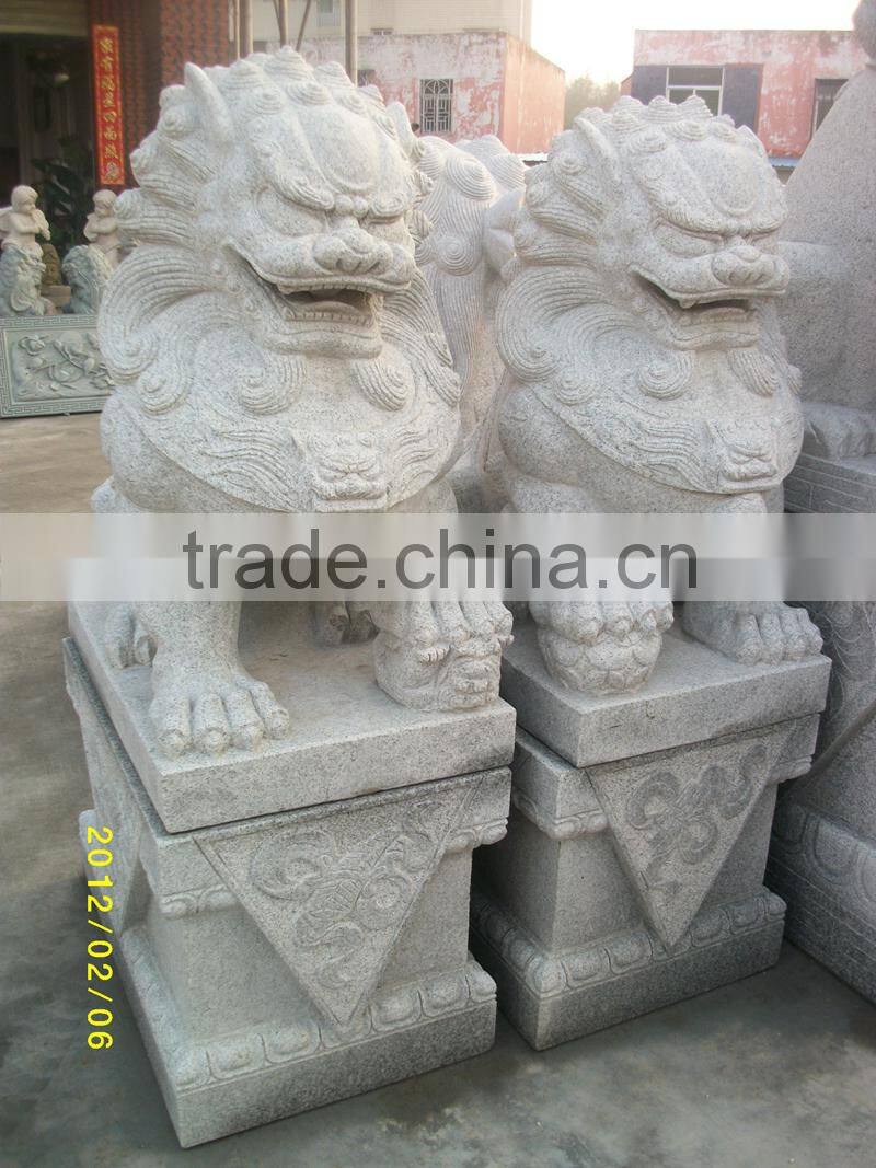 granite lion sculpture