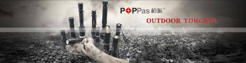POPPAS 868 Alibaba wholesale Aluminum Waterproof 10w Rechargeable LED Torch Flashlight