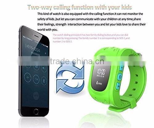 Mini GPS Tracker Smart Kid Q50 Children Watch For Android/IOS Anti-lost Kid
