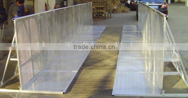 Hot selling concert crowd control barrier, aluminum crowd barricade for sale