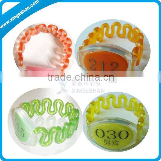 13.56mhz Disposable Rfid Tag Colored Wristbands Bracelet For Patient Tracking