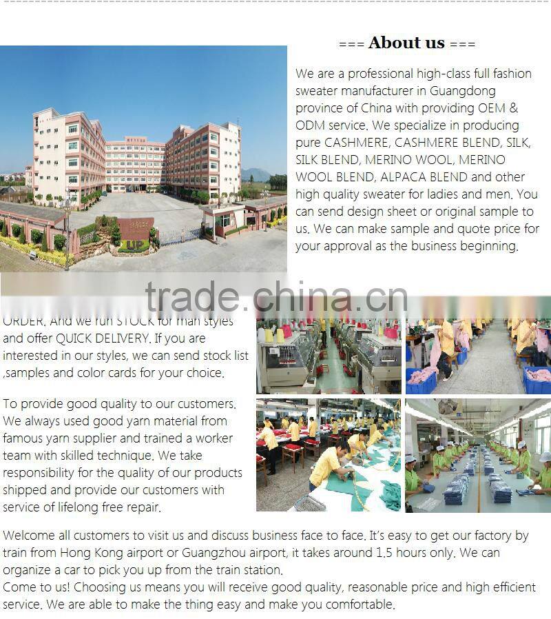 Cashmere sweater high neck long sleeve pullover with cable details