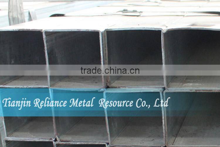 HOT GALVANIZED BS EN 10296 SQUARE STEEL PIPE