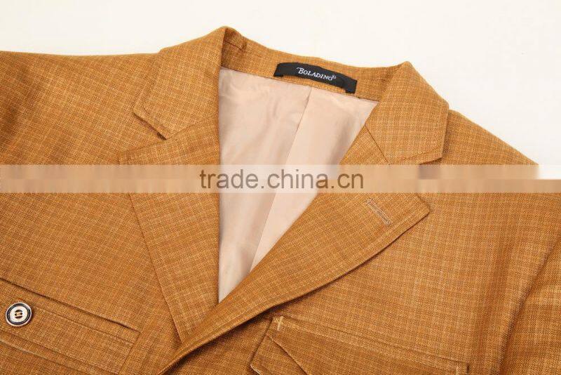 Fashion pink color men suit wear factory direct sale