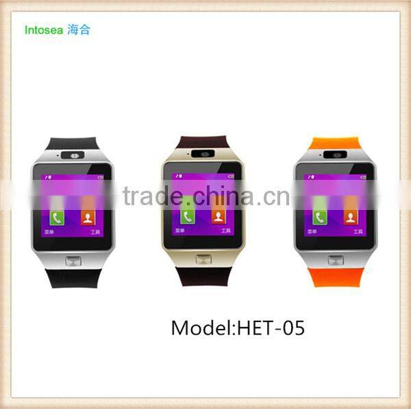 2015 Hot selling bluetooth android smart watch health tracker wrist watches support sim card