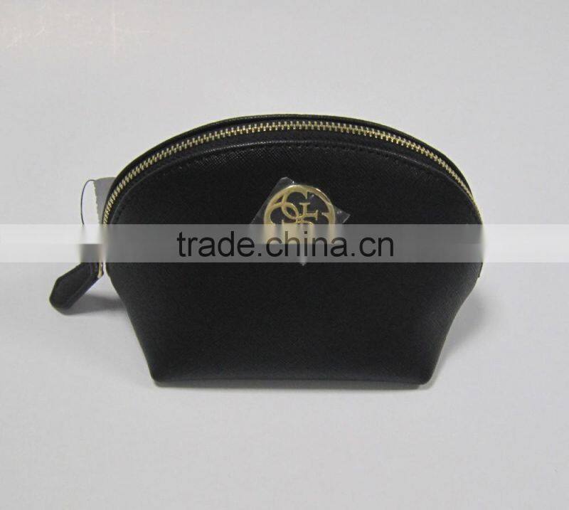 Promotional women leather cosmetic bag
