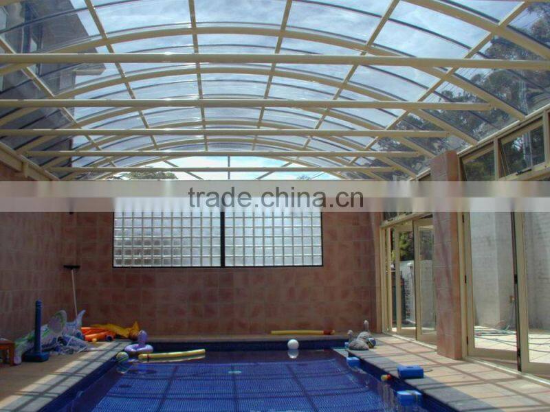 Outdoor Big Size Clear Skylight Swimming Pool Cover For Hotel