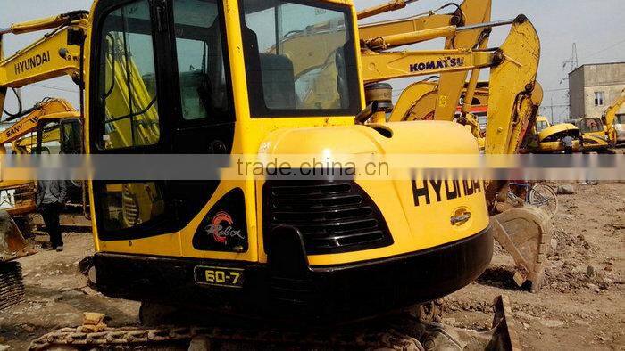 cheap korea made used mini hyundai 60-7 hydraulic crawler excavator