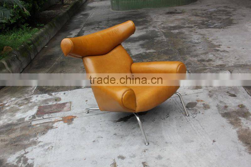 Hans J. Wegner famous design ox chair with ottoman