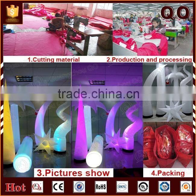 hot high quality pillars columns inflatable lighting inflatable pillar for wedding