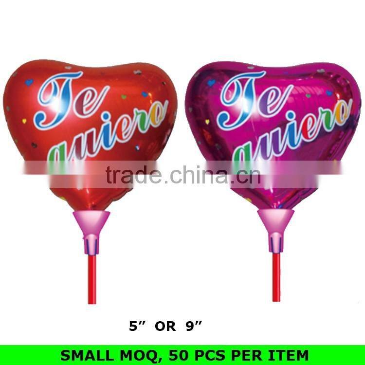 Wholesale Mini Round Shape Chirismas Santa Claus Mylar Inflatable Clap Stick Balloon