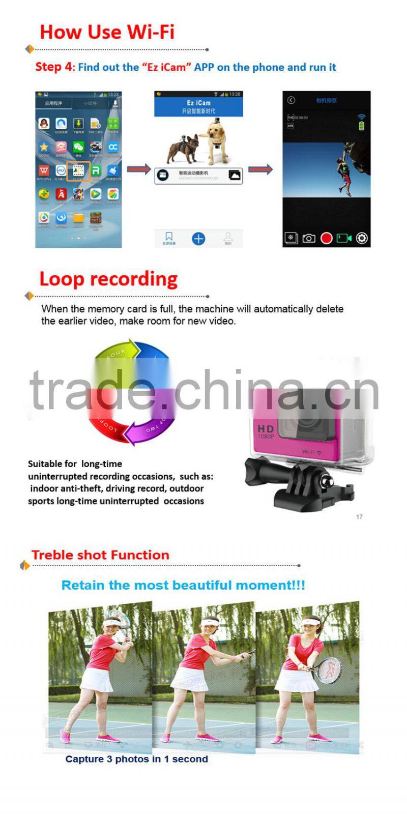 Wi-Fi 1080P Action Camera