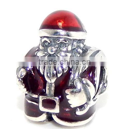 925 Sterling Silver "Santa Claus" Christmas Charm Bead NEW YEAR CHRISTMAS SILVER BEAD SANTA CLAUS