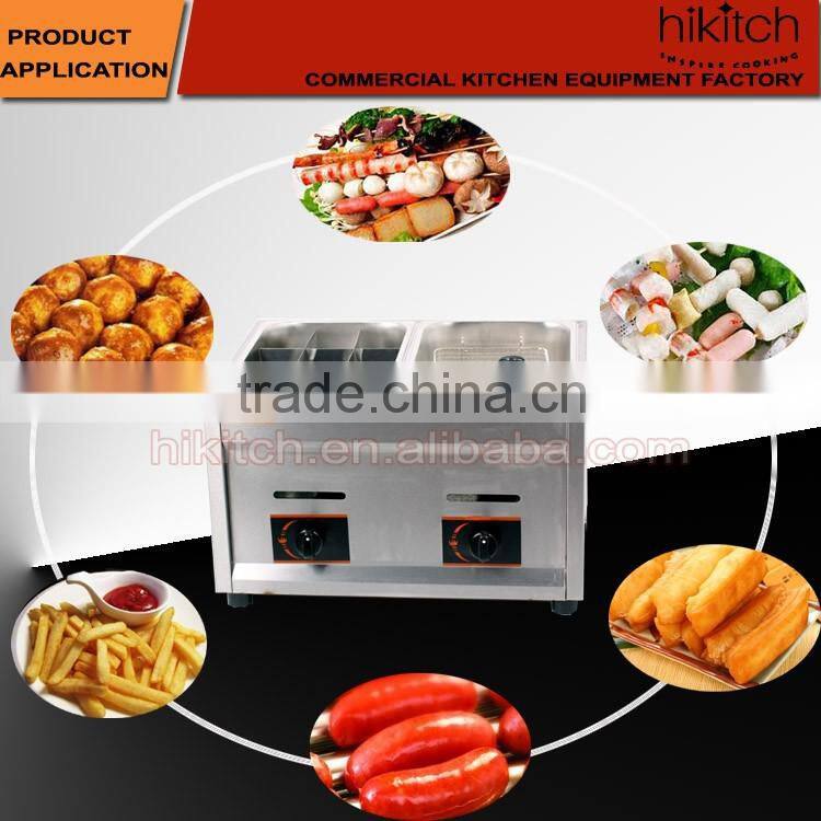 Gas Fryer and Snack Food Oden Cooking Machine
