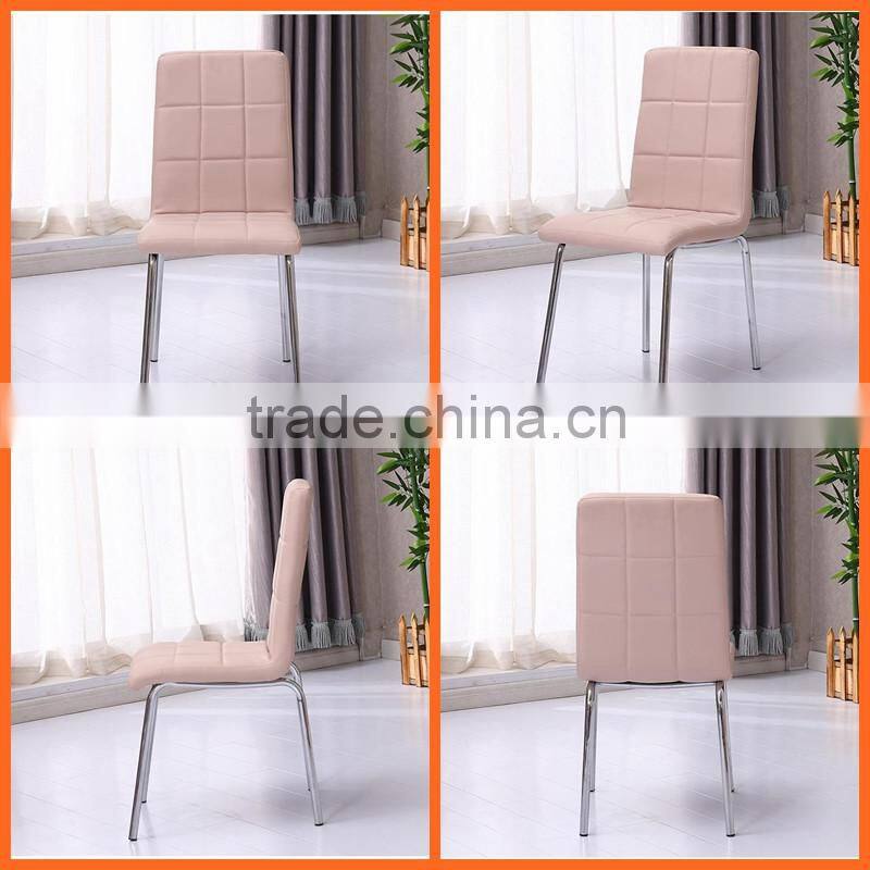 factory vendor new design high quality cheap metal chromed dining chairs