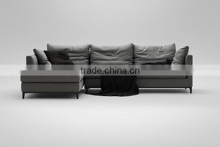 HANM Modern Luxury furniture living room sofa bed leather sofa chair