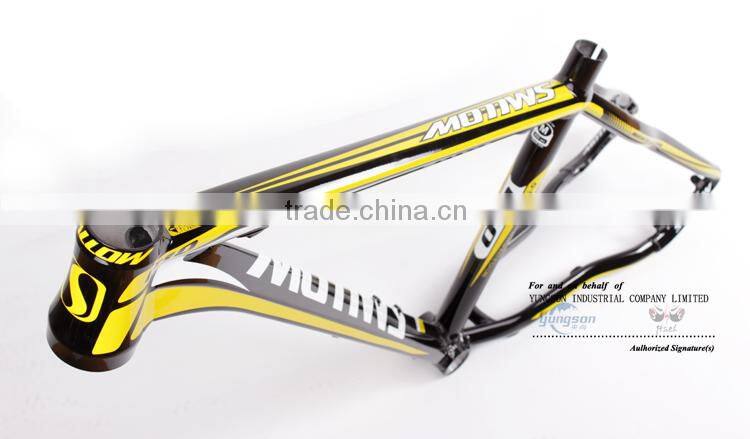 Aluminum alloy mountain bike frame with comfortable riding feeling