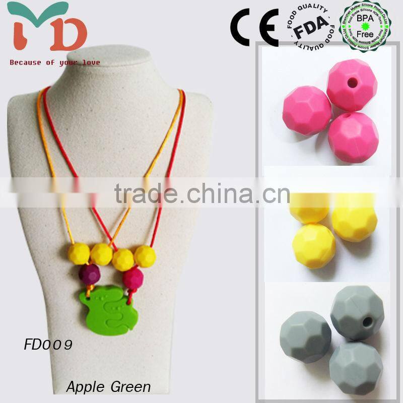 Silicone Beads For Jewelry/2014 Custom BPA Free Silicone Teething Jewelry Making/Silicone Teething Beads For Jewelry