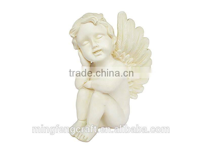 Polyresin Sleeping Angel Baby Fingures Decoration Crafts
