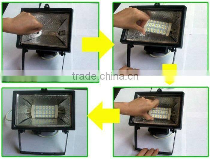 360degree 12w led R7S lamp 78mm 118mm 7w 9w 10w 23.5mm pc r7s led