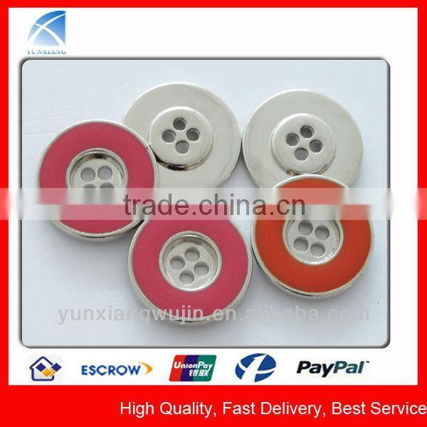 YX1022 Custom Made 2 Holes Metal Shirts Buttons