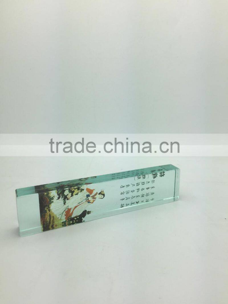 2015 New Design Paperweights, High Quality Customized Glass Crystal Paperweight