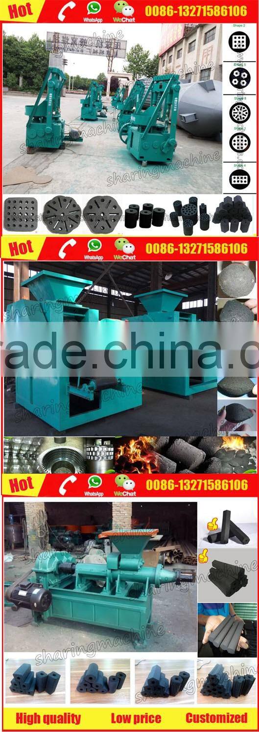 Over 95% briquetting ratio charcoal ball briquette press machine for bbq briquette