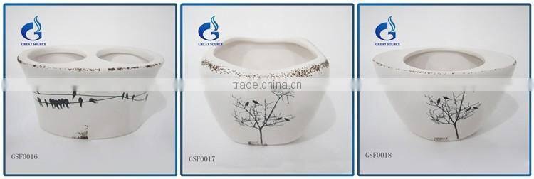direct supplier unique indoor ceramic glazed garden pots decorative