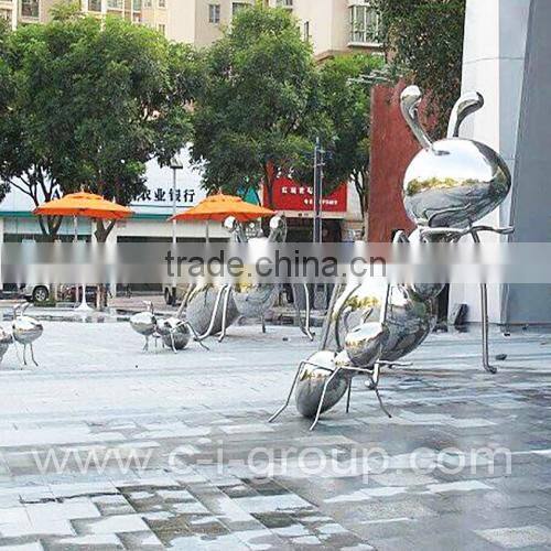 stainless steel sculpture/ art polished sculpture/metal sculpture/art sculpture