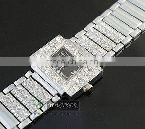 Fashion Stainless Steel Lady Watch! Luxury Lady Rhinestone watches,Japan quartz movt