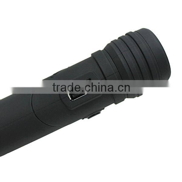 Best selling car accessories adjustable flashlight with phone charge car charger