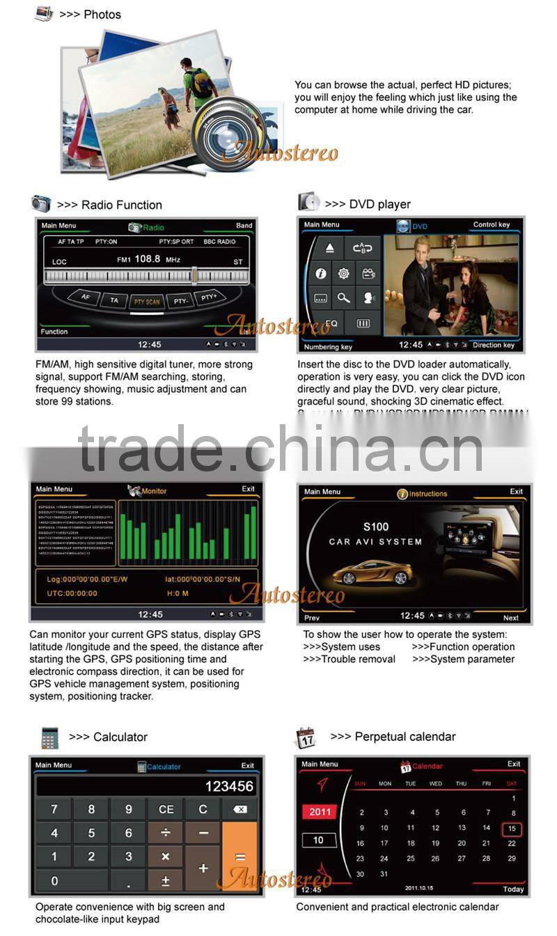 car multimedia entertainment player for Peugeot 207 car Radio GPS Satnav Navigation DVD