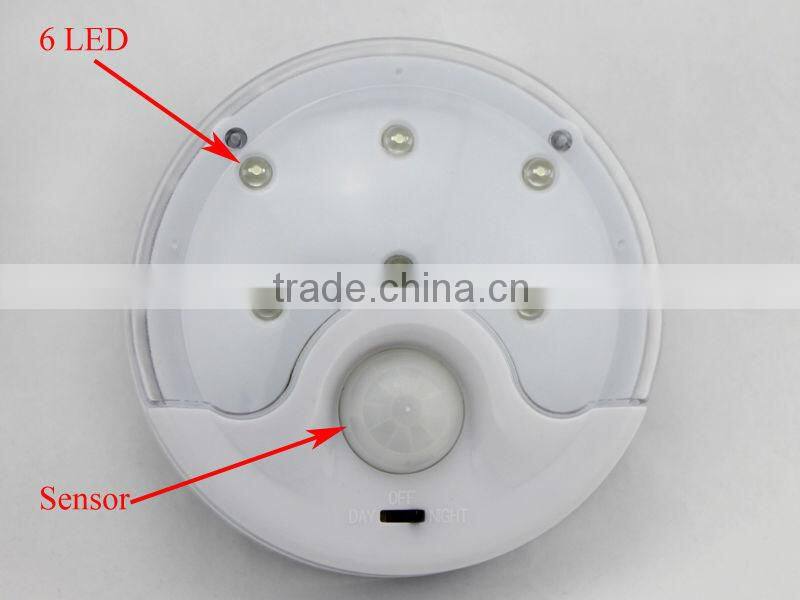 6LED wireless motion led sensor light