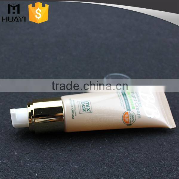 plastic lotion tube containers for cosmetic with pump