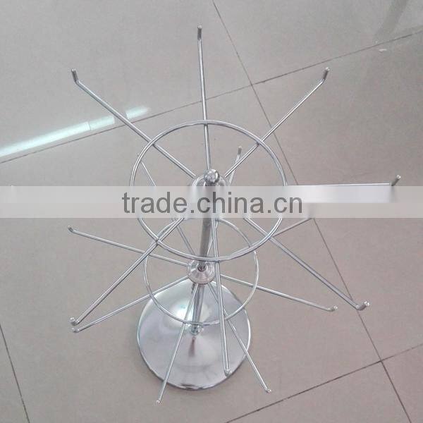 Two Layers Accessories Hanging Stand Jewelry Display Rack