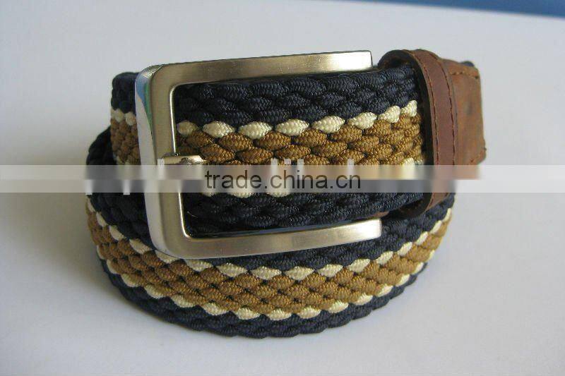Newest Mens Fabric Woven Stretch Webbing Belt Hot