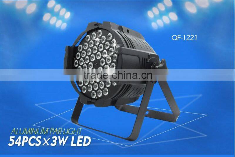 Hot sale 54X3W RGBW LED par 64 led 54 3w par light DMX stage disco dj lights wholesale