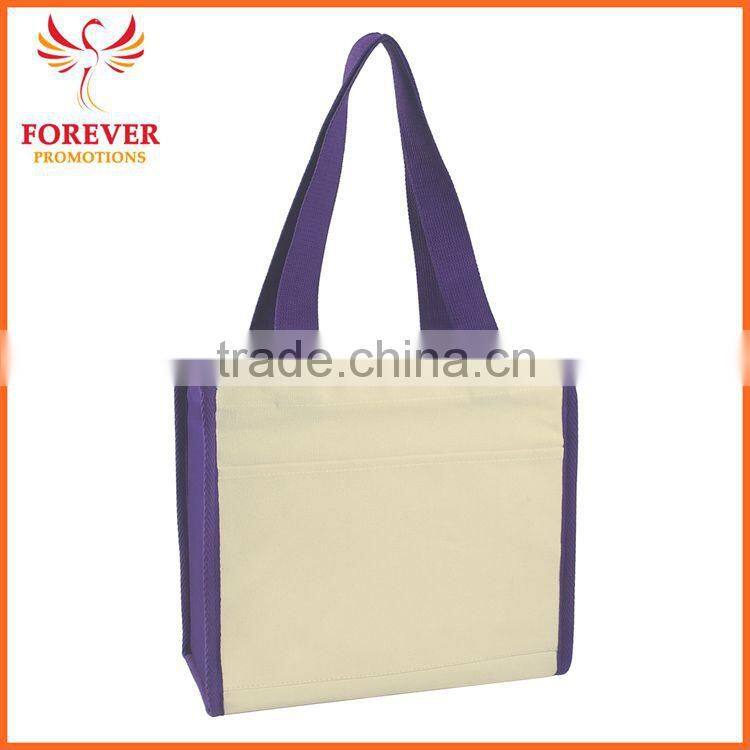Custom Promotional Gifts 14 OZ. Heavy Cotton Natural Canvas Tote Bag