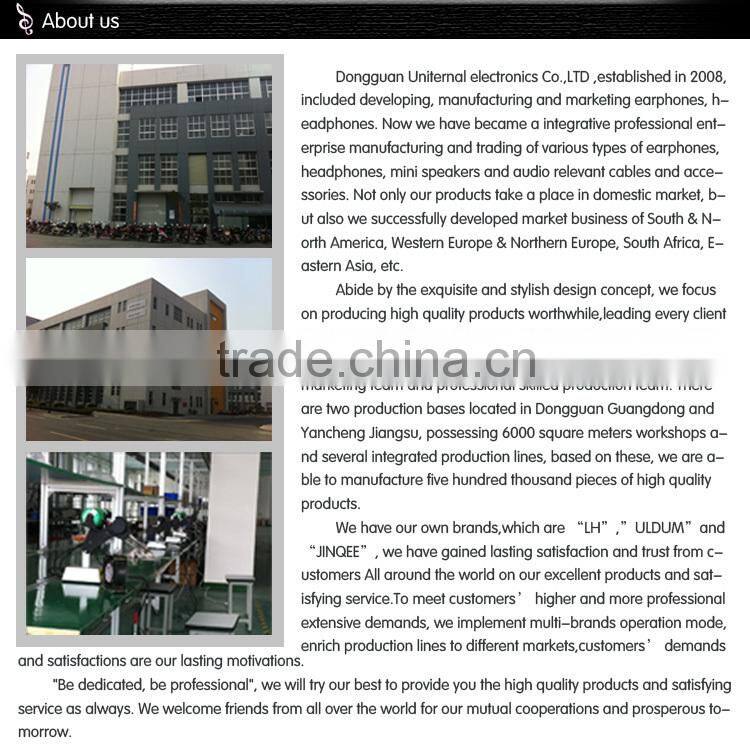 ULDUM wholesale earphone &headphone high quality computer audio headset for laptop,ipad,mobile phone