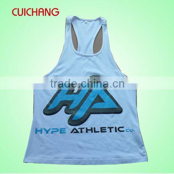 Sublimation tank tops&stringer tank top custom&wholesale plain tank tops-CC341