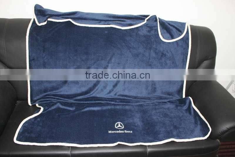 Airline Polar Fleece Blanket ,polyester cheap travel blanket