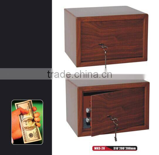 hot sale safe box with wooden laptop size hotel safe