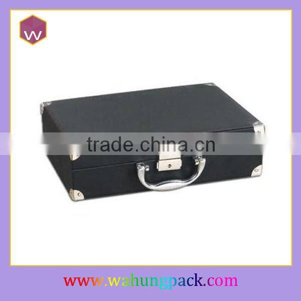 Black Leather Single Mens wrist watch box