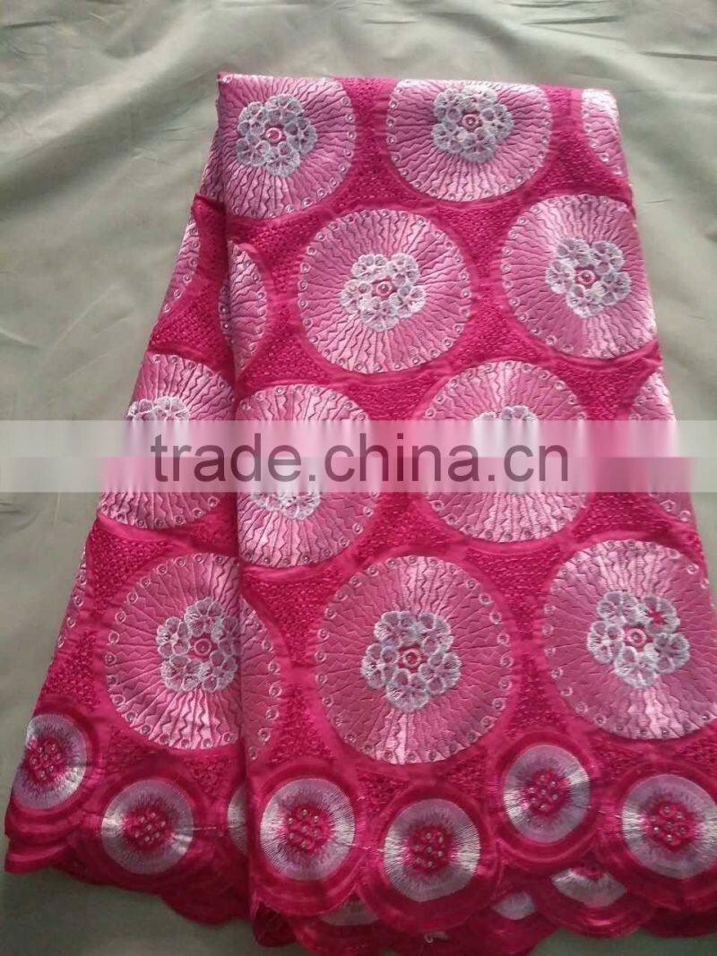 african big swiss voile lace fabric with different colors