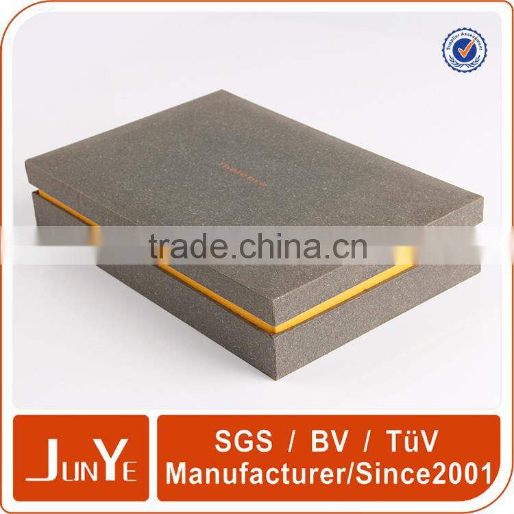 high-end clamshell presentation box with hinge